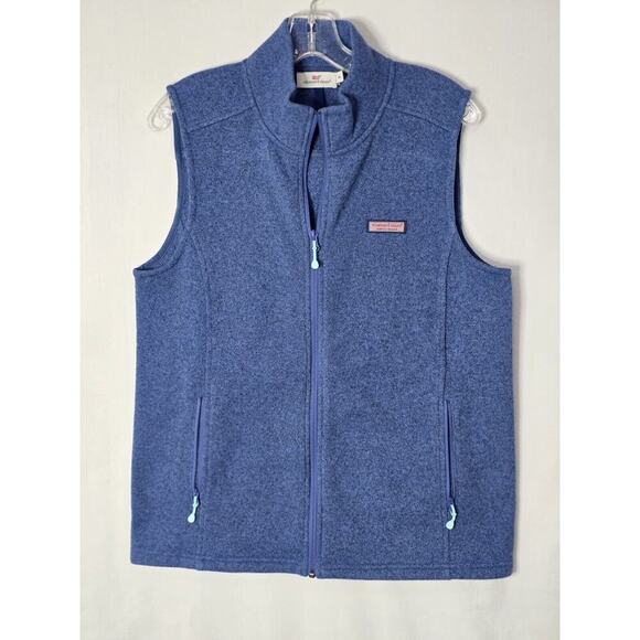 Vineyard Vines Jackets & Blazers - Vineyard Vines Martha's Vineyard Fleece Vest Size M Women’s Full Zip Blue